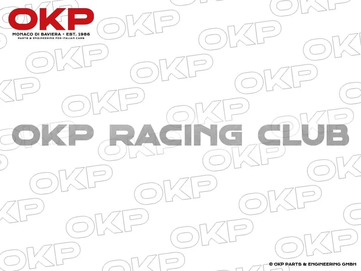 Adesivo OKP Racing Club argento (30 cm)