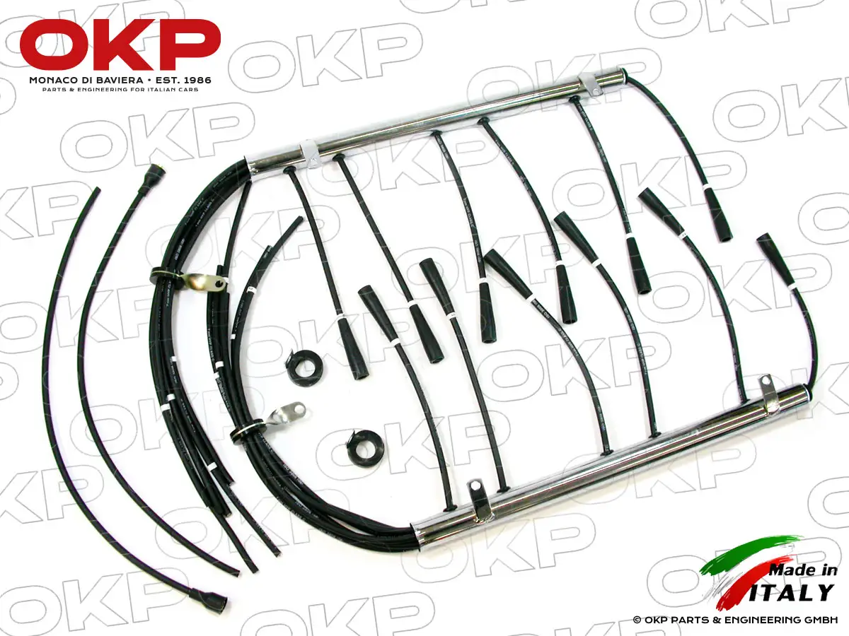 Satz Zündkabel Ferrari 365 GT2+2 mit Rohr