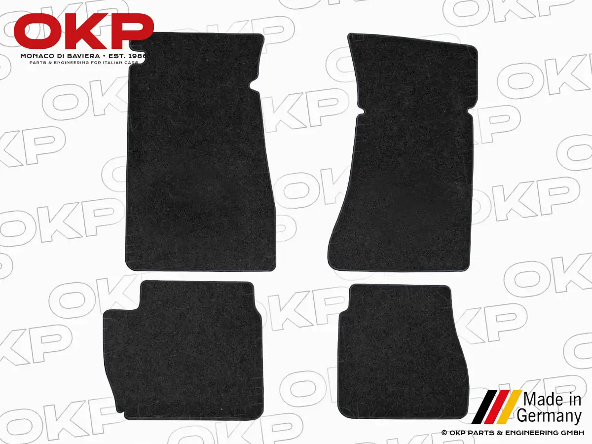 Satz Fußmatten Deluxe schwarz Velours Giulia 2. Serie