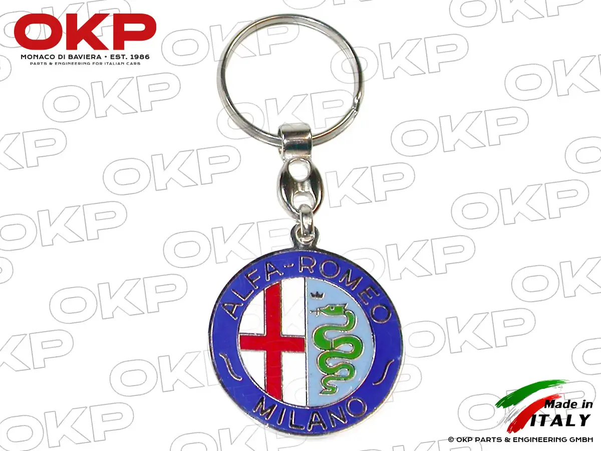 Keyring holder Alfa Romeo Milano (enamel) both side
