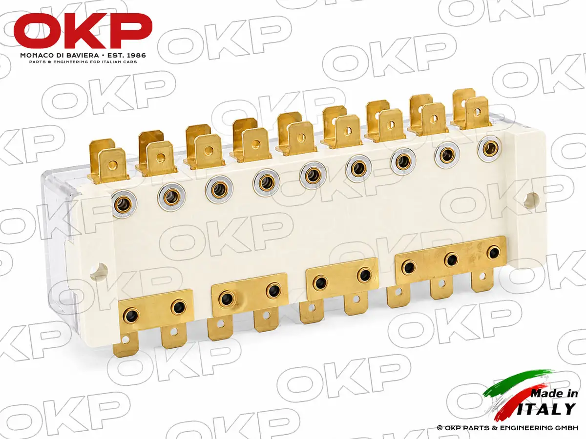 Boîte à fusibles blanche (9 pcs.) Ferrari 308 / 512 BB