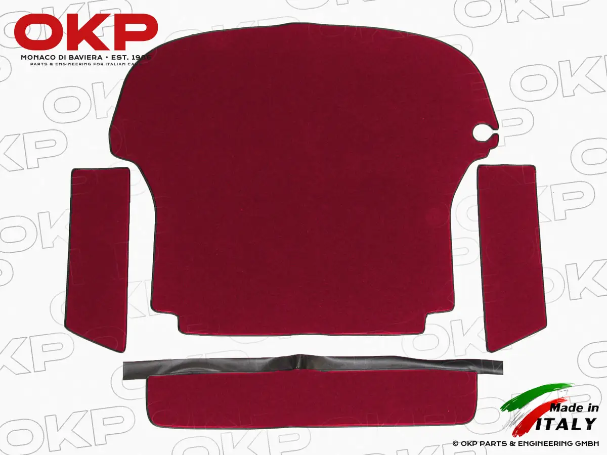 Kofferraumteppich bordeaux Deluxe Rundheck Spider