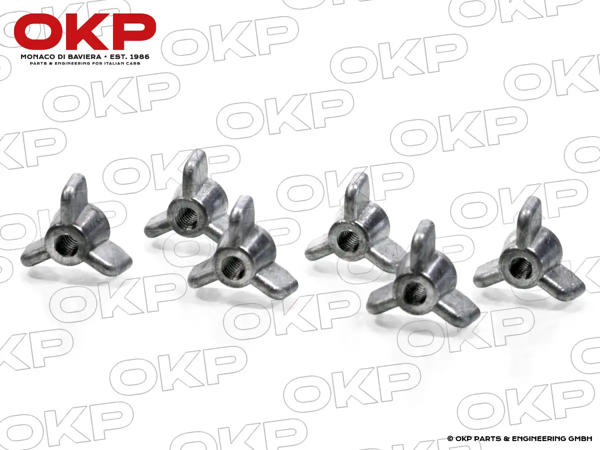 Satz (6) Flügelmuttern für Luftfiltergehäuse AR Montreal