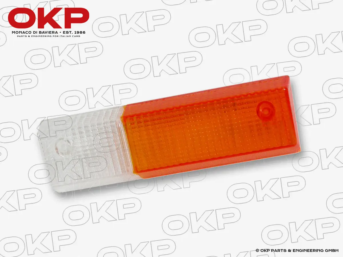 Blinkerglas 308 vorne links orange / weiß