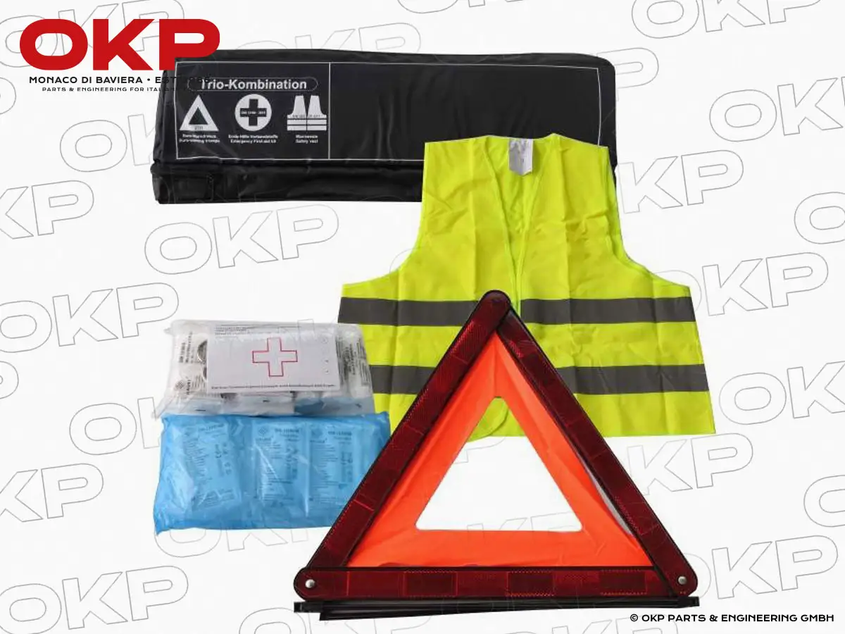 Kombi-Set (Warndreieck, Warnweste und Erste-Hilfe)