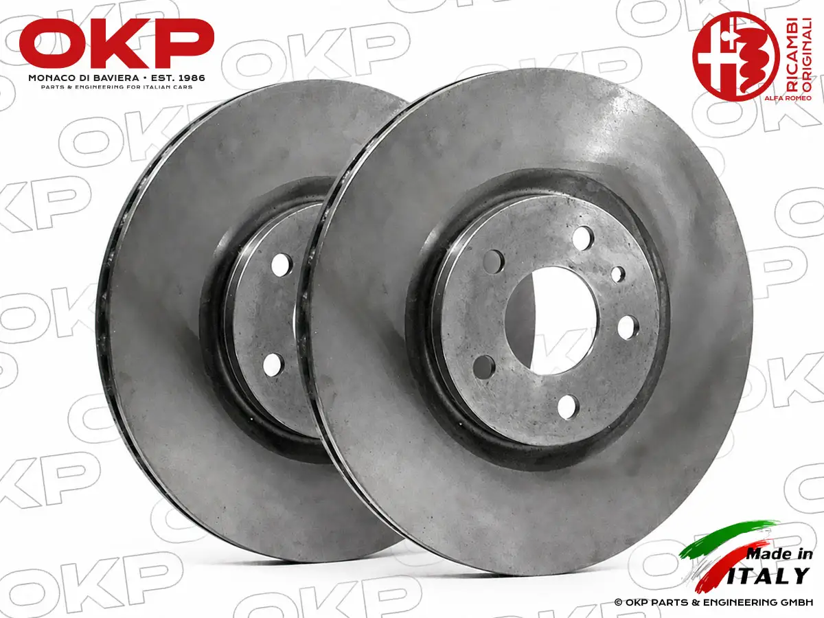 Jeu disques de frein avant Alfa Romeo 164 3.0 V6 + 24V