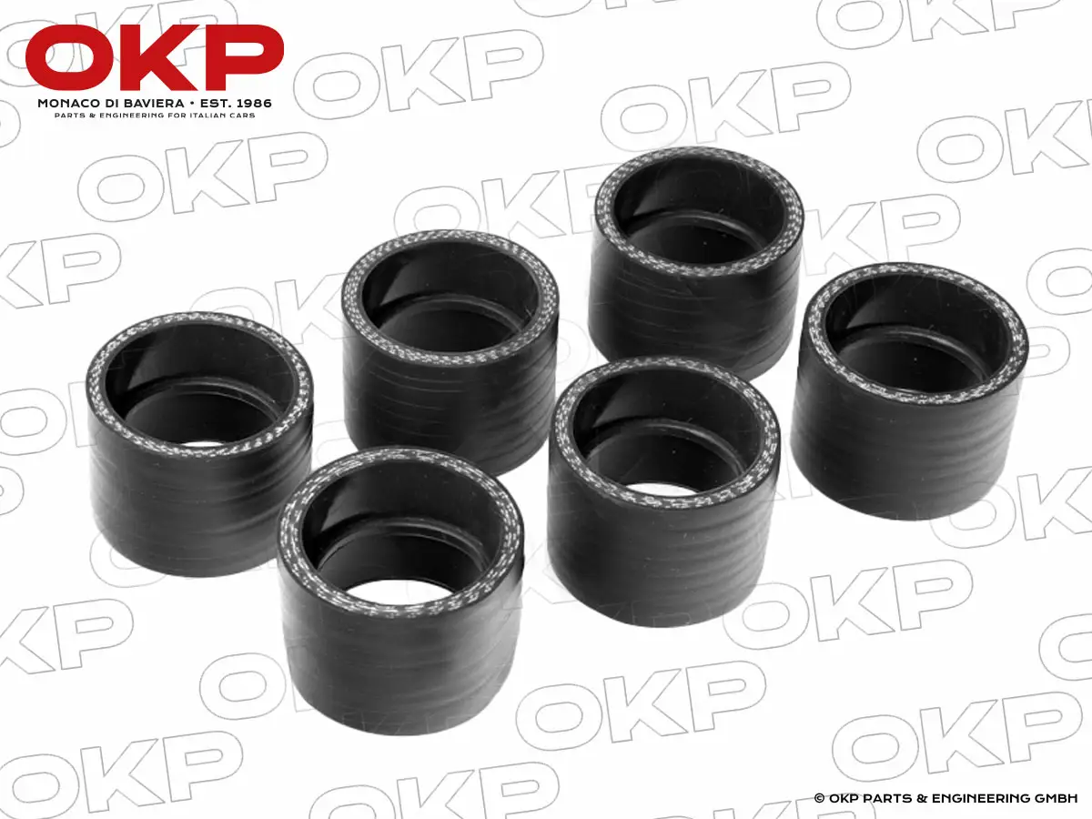 Satz (6) Ansaugmuffen Silikon GTV6 / 75 V6 / SZ / RZ