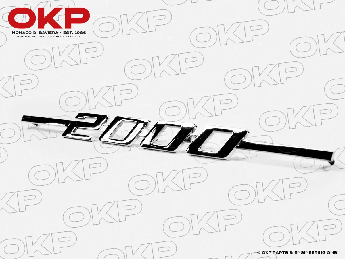Schriftzug 2000 für Kofferdeckel GTV Bertone