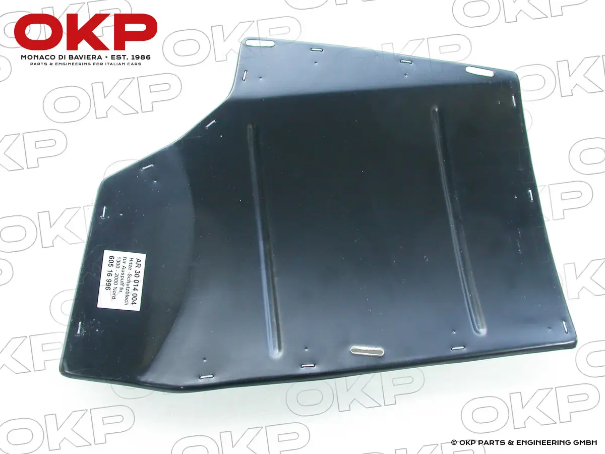 Hitzeschutzblech für Auspuff hinten 1300 - 2000 Nord