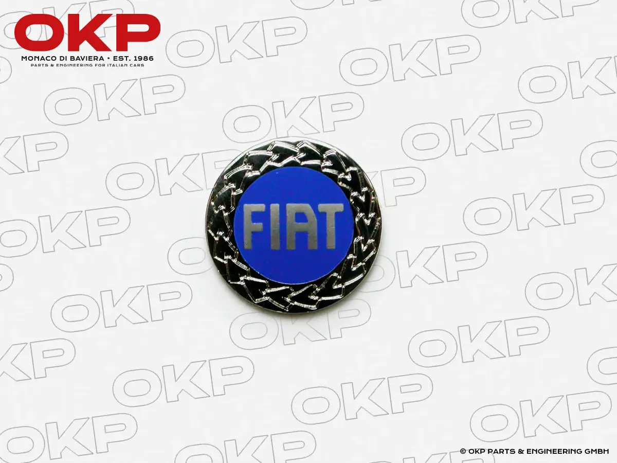 Emblem Fiat blue (19mm)