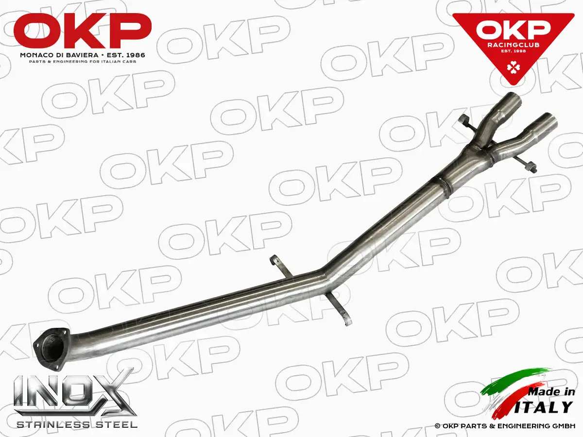 Sport Auspuff mitte GTV6 ohne Schalldämpfer (o. ABE)