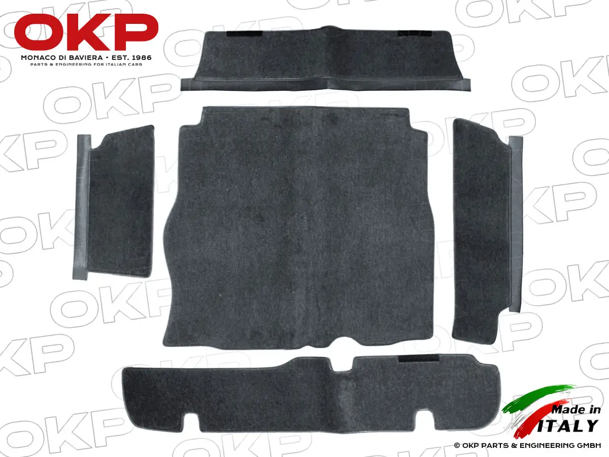 Kofferraumteppich velours Deluxe anthrazit Montreal