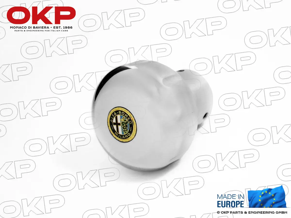 Schaltknauf Aluminium mit Alfa Logo 101 / 105 / 115