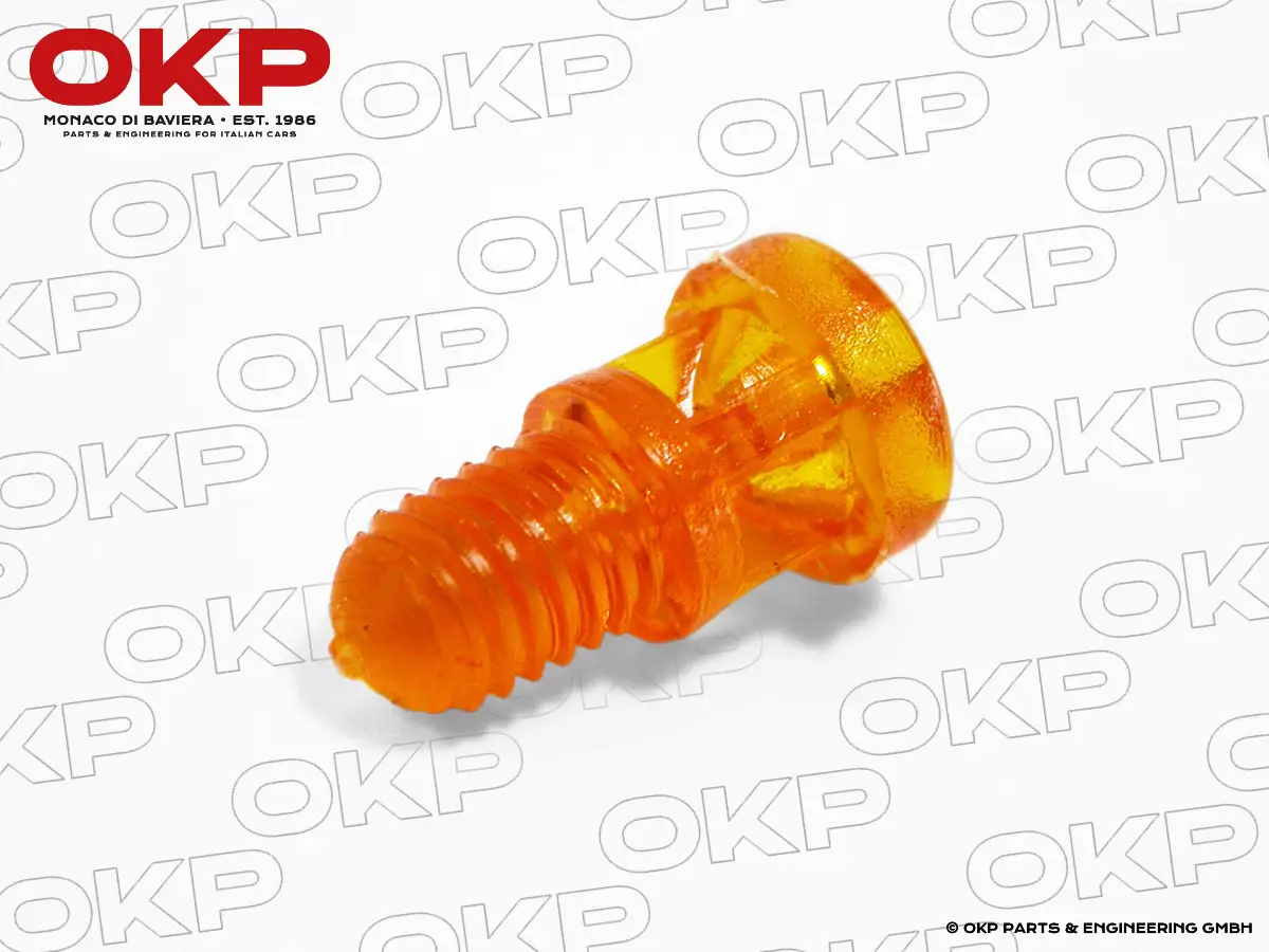 Schraube Blinkerglas gelb Spider 83 - 93 + GTV/6 ab 1980