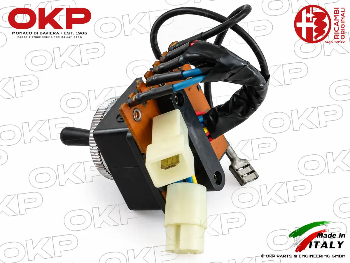 Interruttore regolazione specchietti Spider 83 - 89 + Alfetta