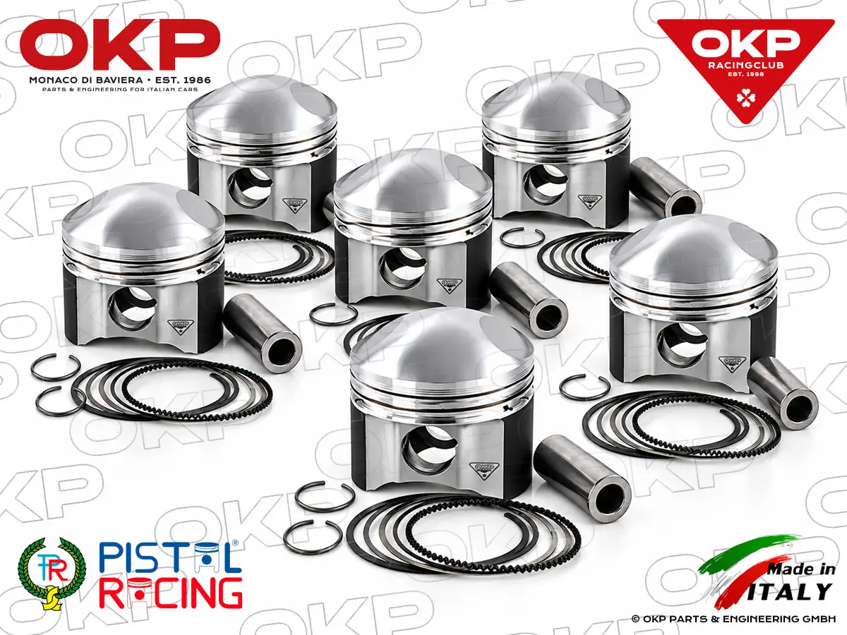 Serie (6 pz.) pistoni Alfa Romeo 2600 (83mm)