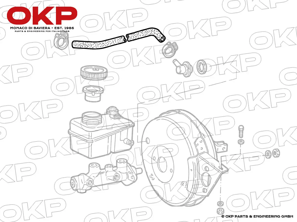 Tubo depressione servofreno universal Alfa 105 / 115