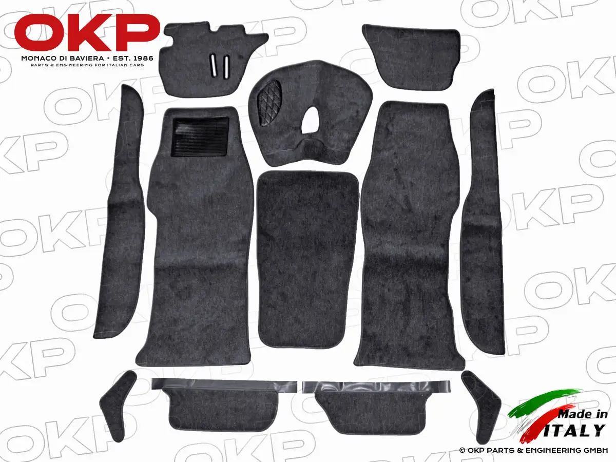 Teppichsatz deluxe anthrazit Giulia (ohne Handbremse)