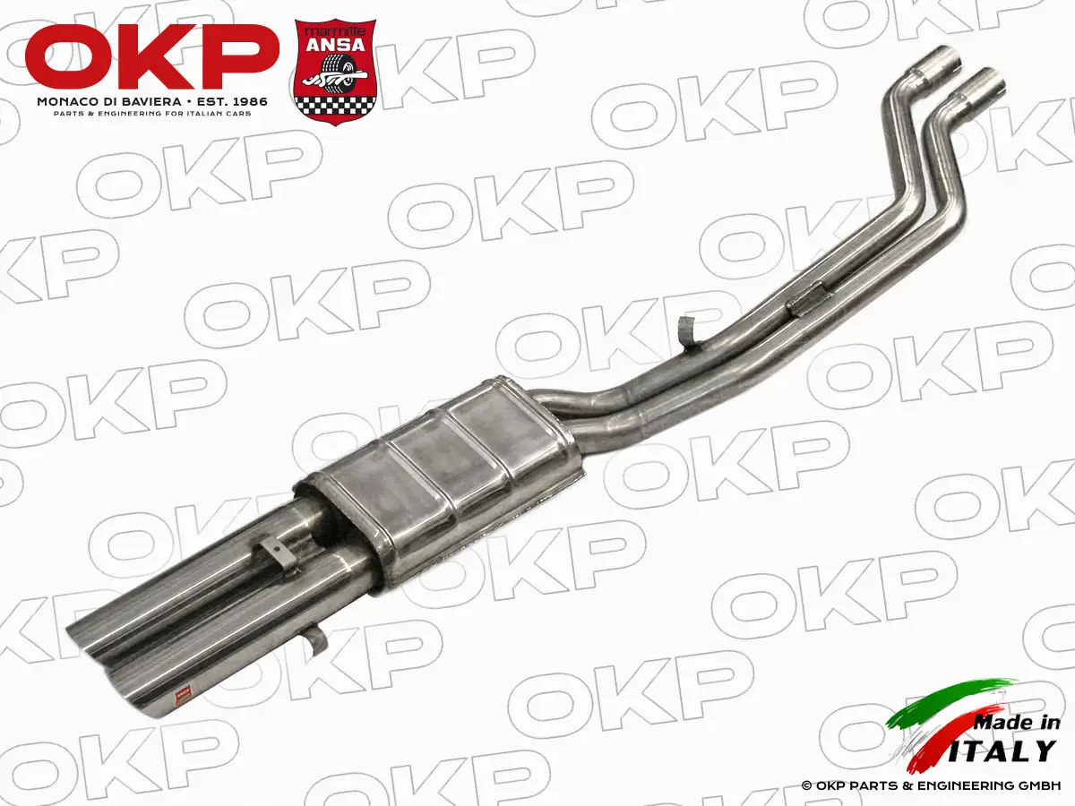 Ansa Rear exhaust left  Ferrari 400 / 400i / 412 INOX