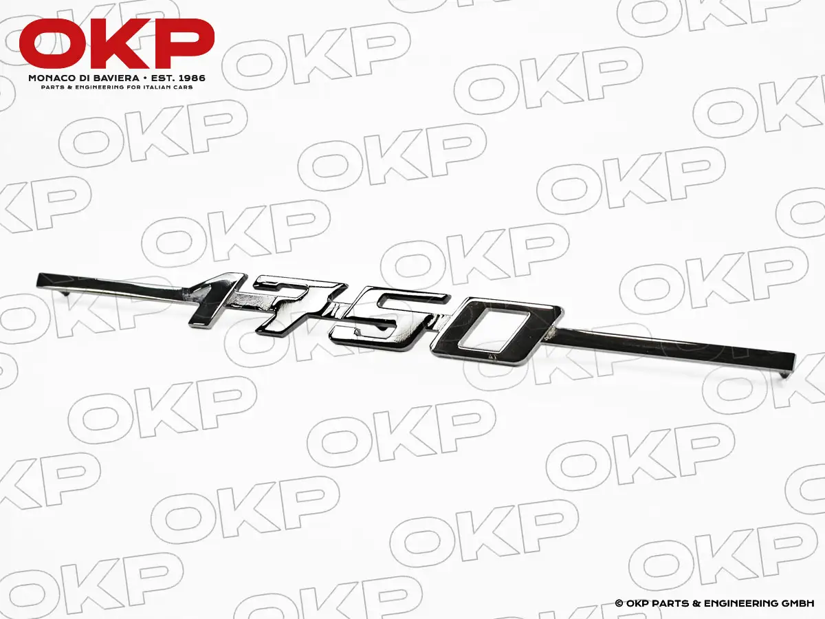 Schriftzug 1750 Kofferdeckel GTV Bertone + Rundheck