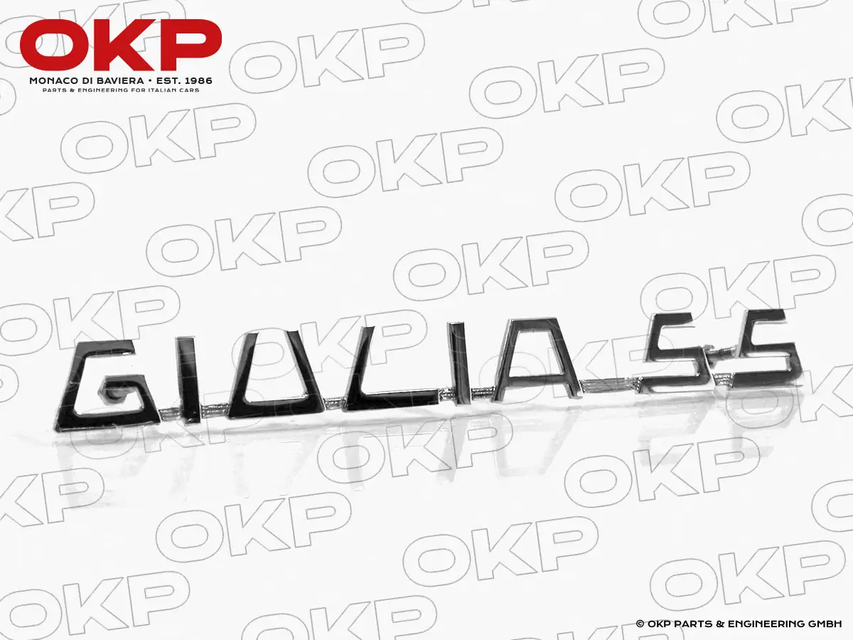 Schriftzug Giulia SS 165mm chrom