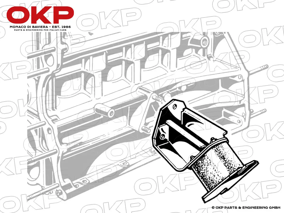 Engine mount left exhaust side Alfa Romeo 105 / 115