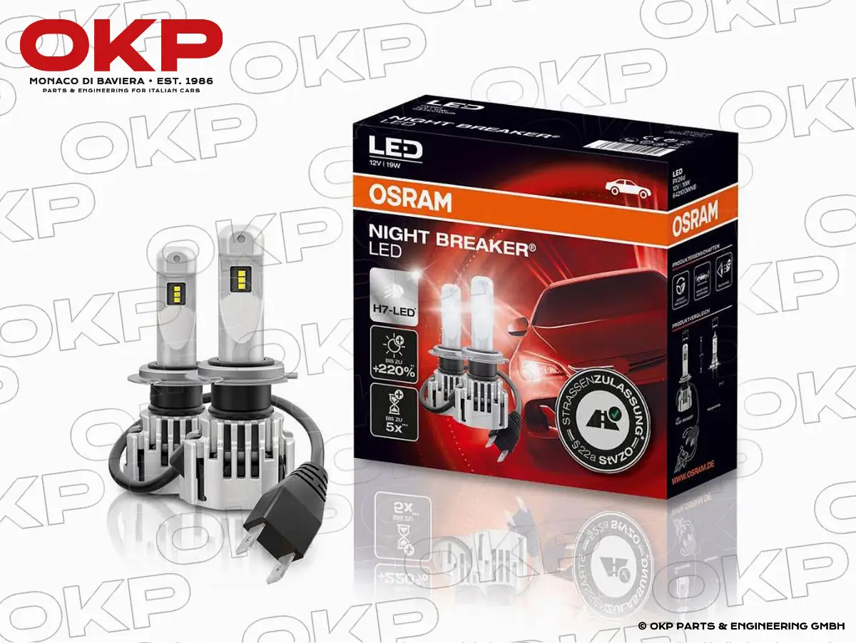 Set Osram Night breaker 12V LED H7 - LED