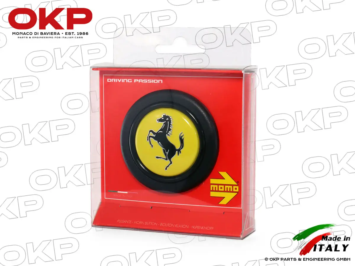 Hupenknopf original Momo mit Ferrari Logo