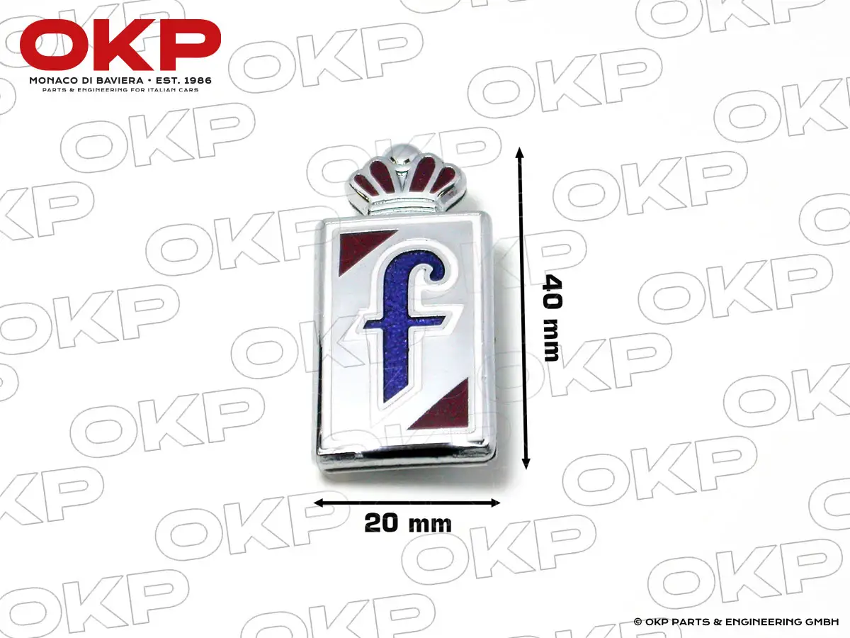 Badge Pininfarina 40mm Spider / GTV rear fender