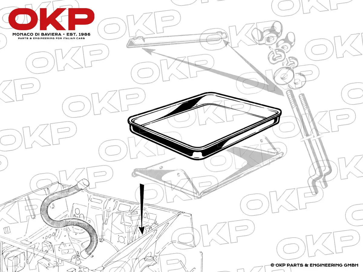 Plastikschale Batterie Alfa Romeo 105 / 115 / Alfetta / 75