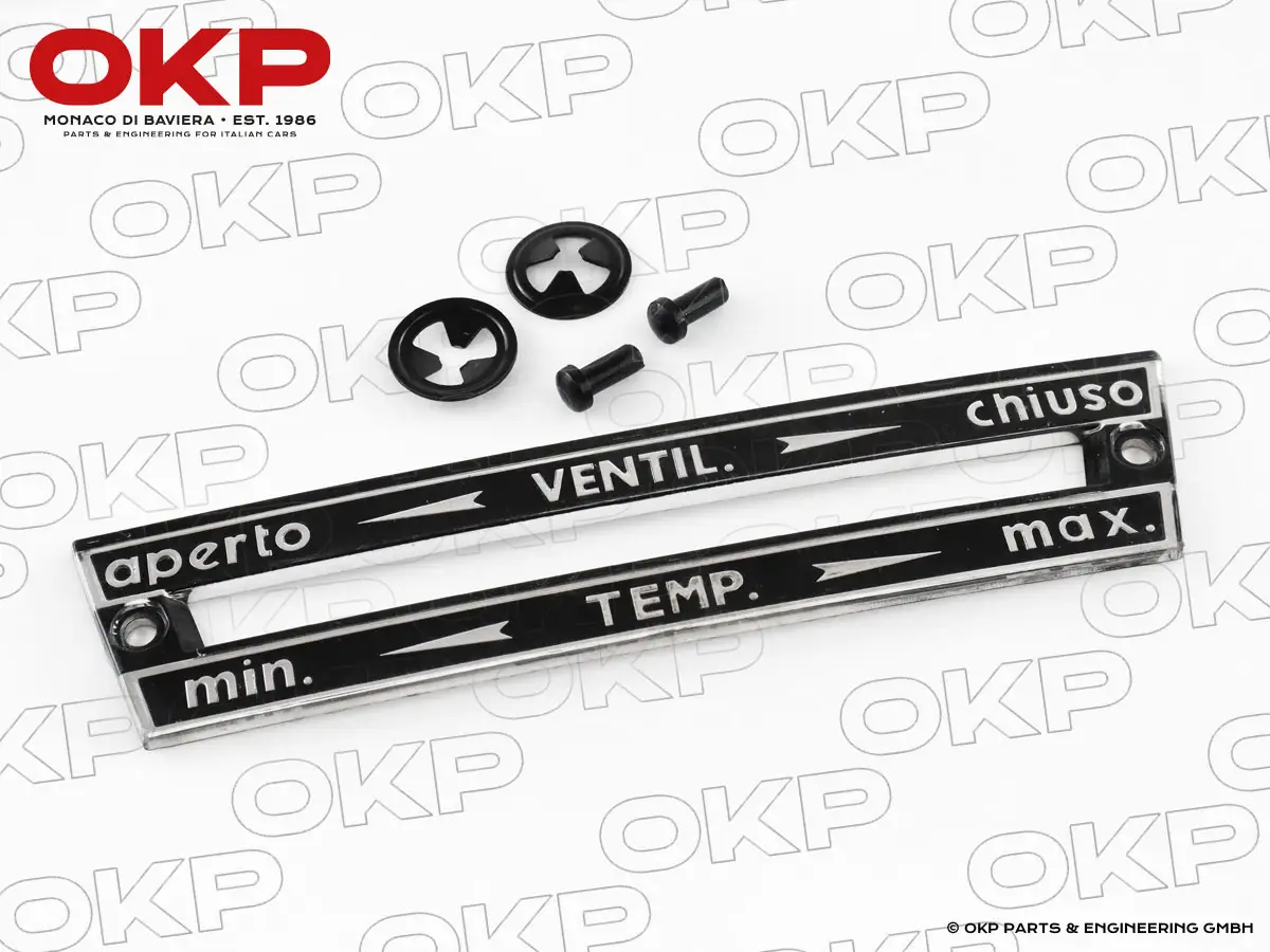 Blende für Heizungsbetätigung Giulia / GT Bertone 1. Serie