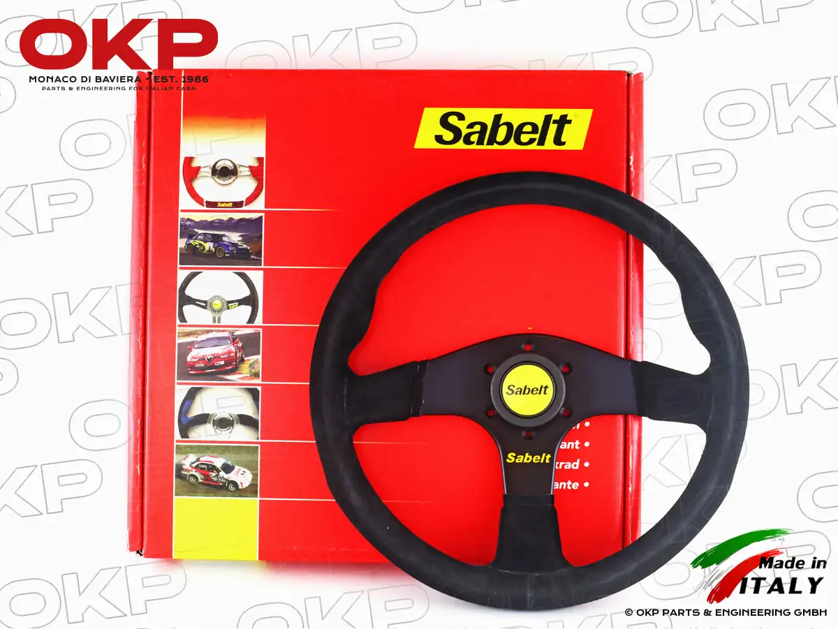 Sport Lenkrad Sabelt geschüsselt Wildleder 350mm