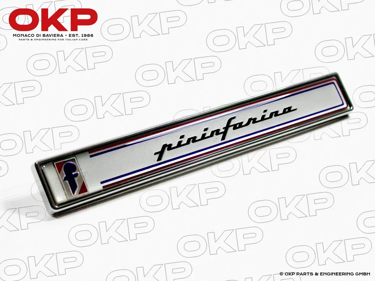 Pininfarina badge rear fender Spider 83 - 93