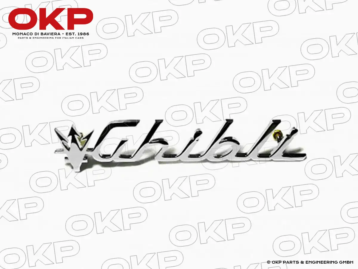 Schriftzug Maserati Ghibli 130mm