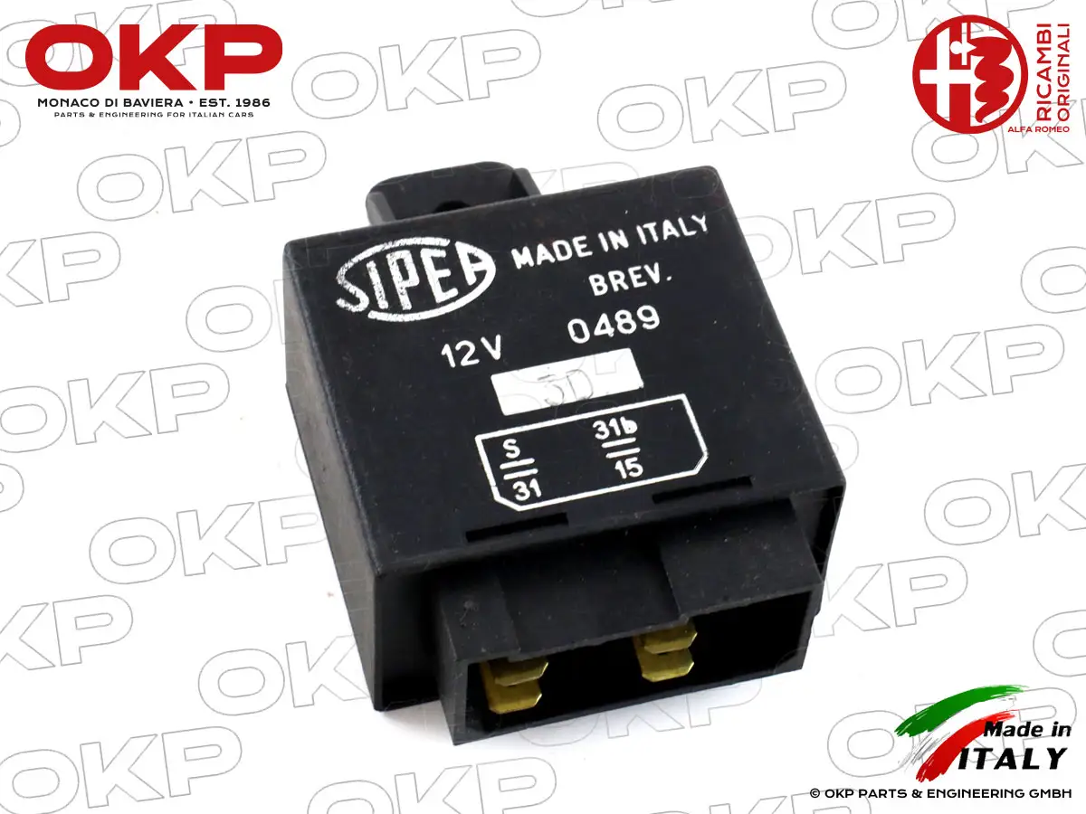 Relais intermittenza Alfetta GTV original Sipea 12V 0489