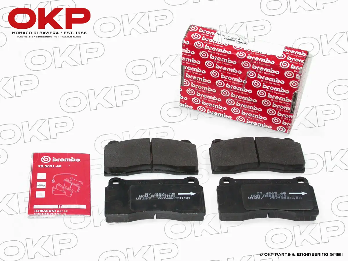 Brake pads front Ferrari F40 / F50  alternative  Brembo