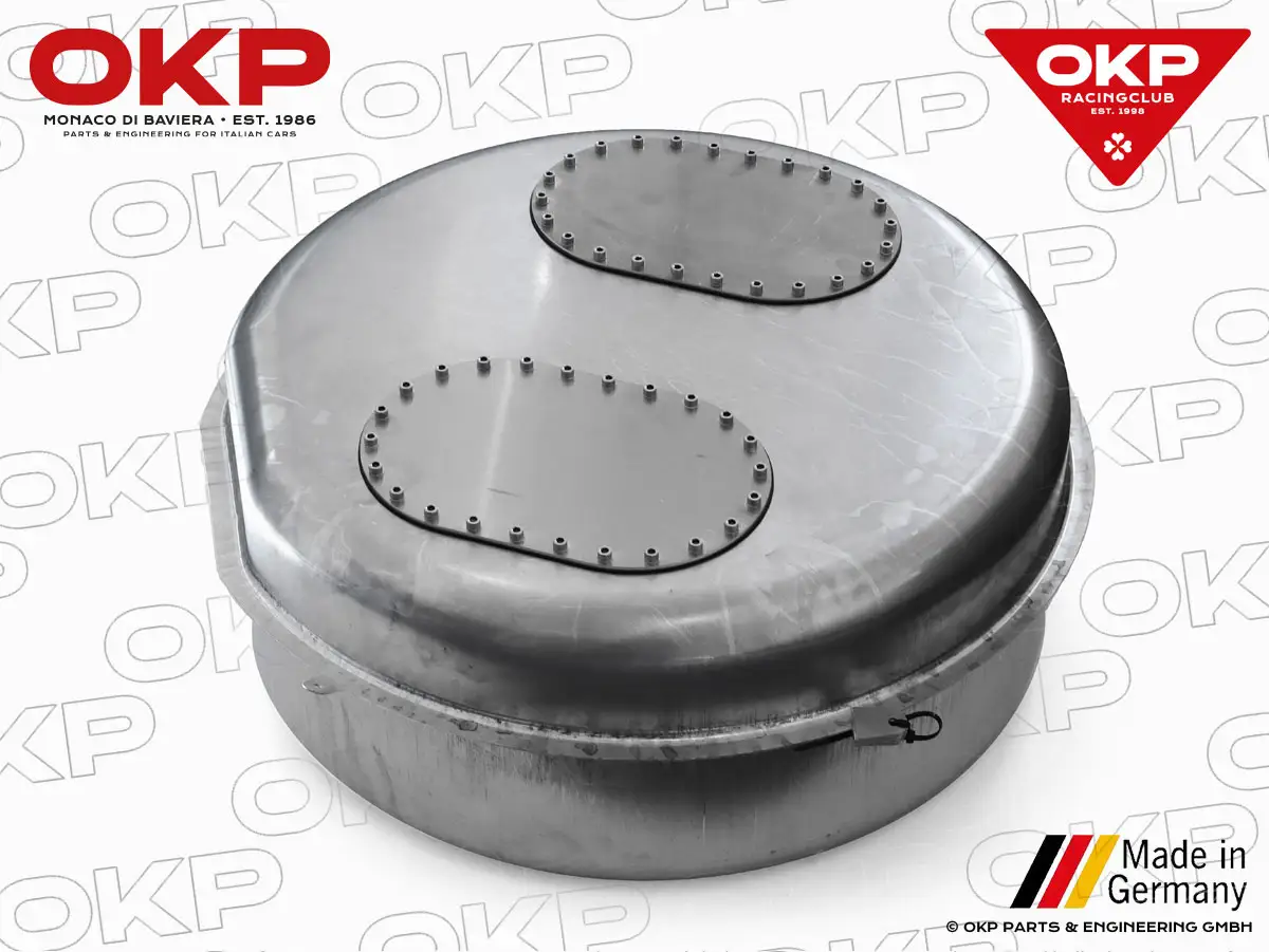 Aluminium Benzintank 74 Liter Racing flach 105 / 115