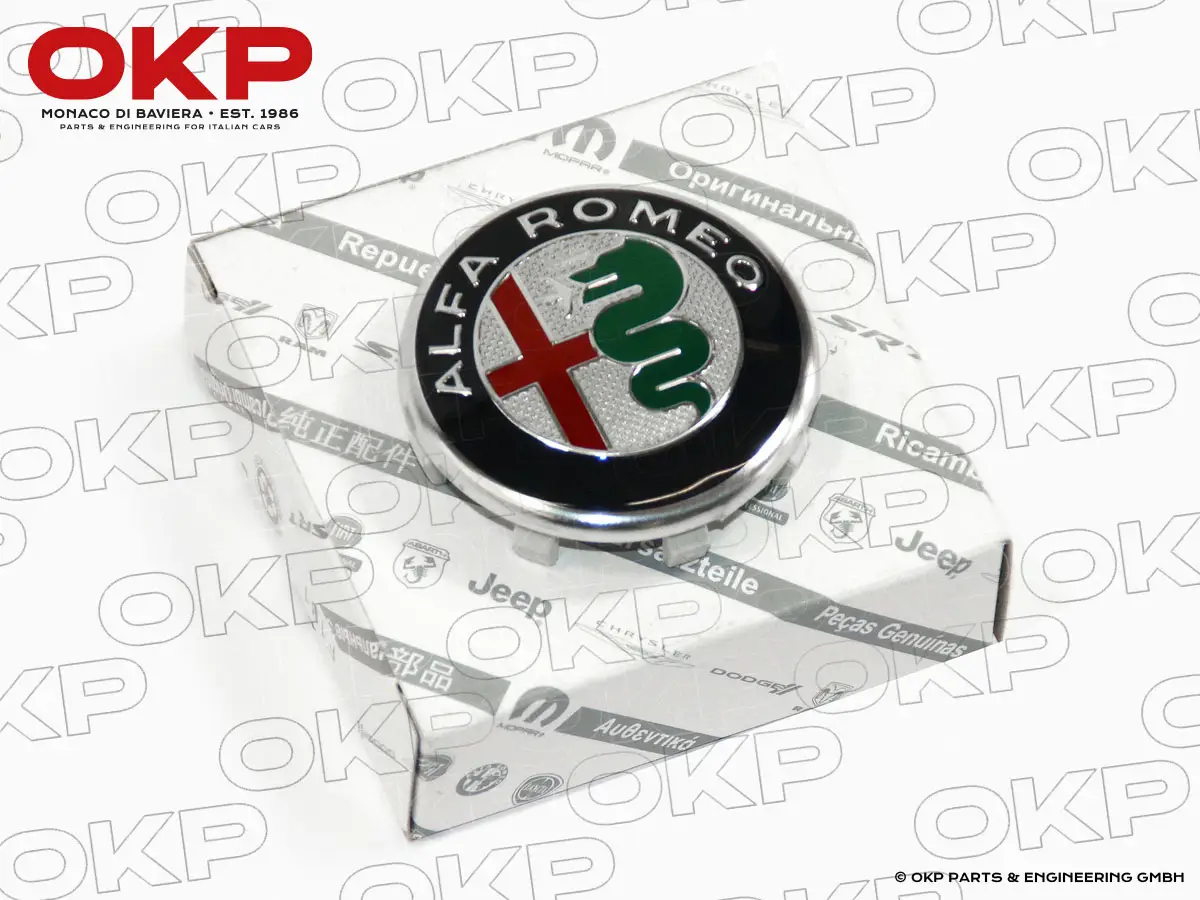 Felgenemblem farbig Alfa Romeo 50MM