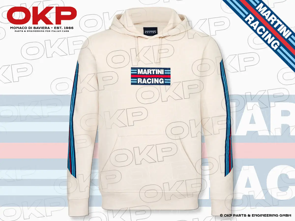 MARTINI RACING Hoodie Core Logo Cream L