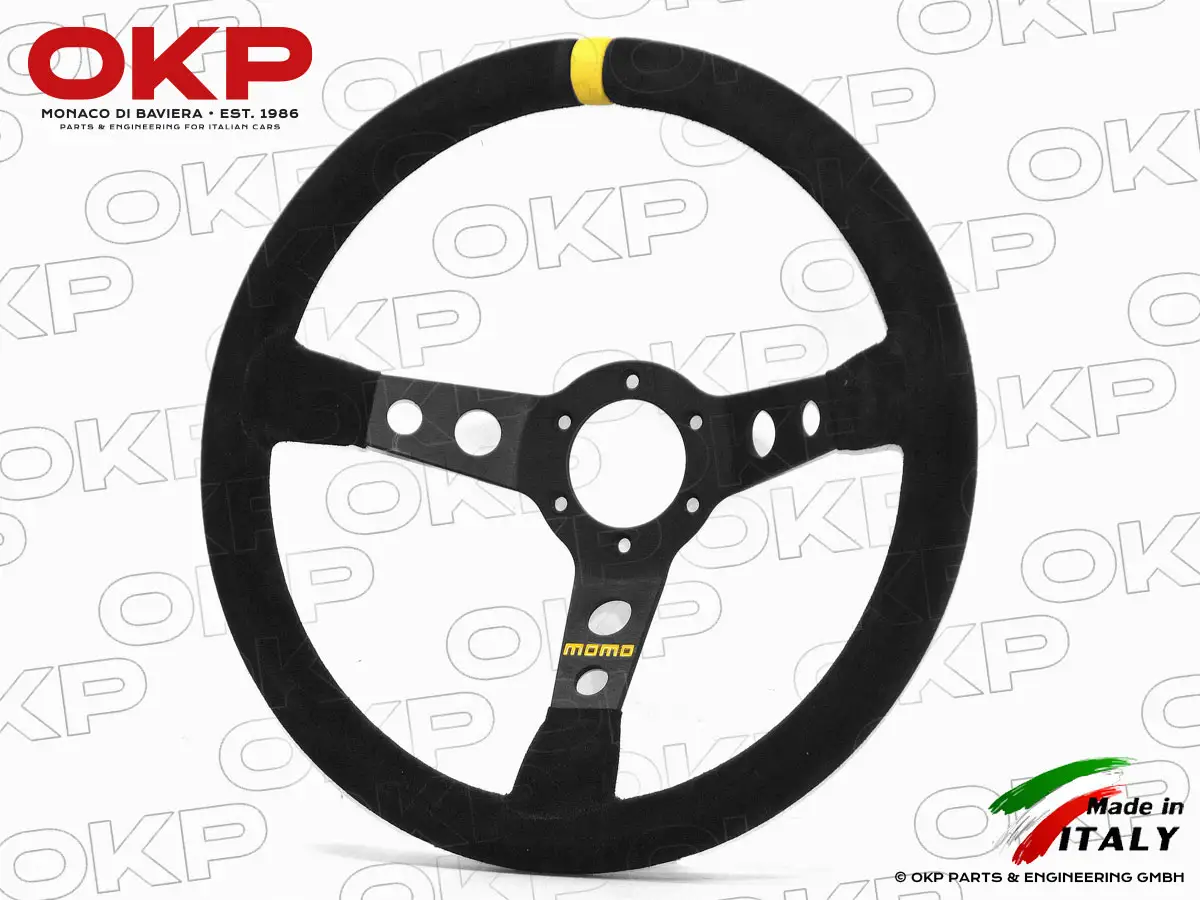 Lederlenkrad MOMO 350mm GT3 Cup Wildleder