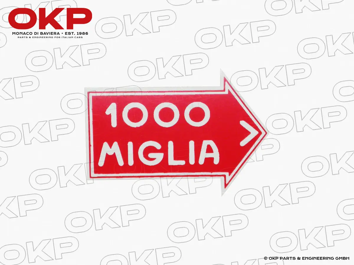 Adesivo Mille Miglia 4cm