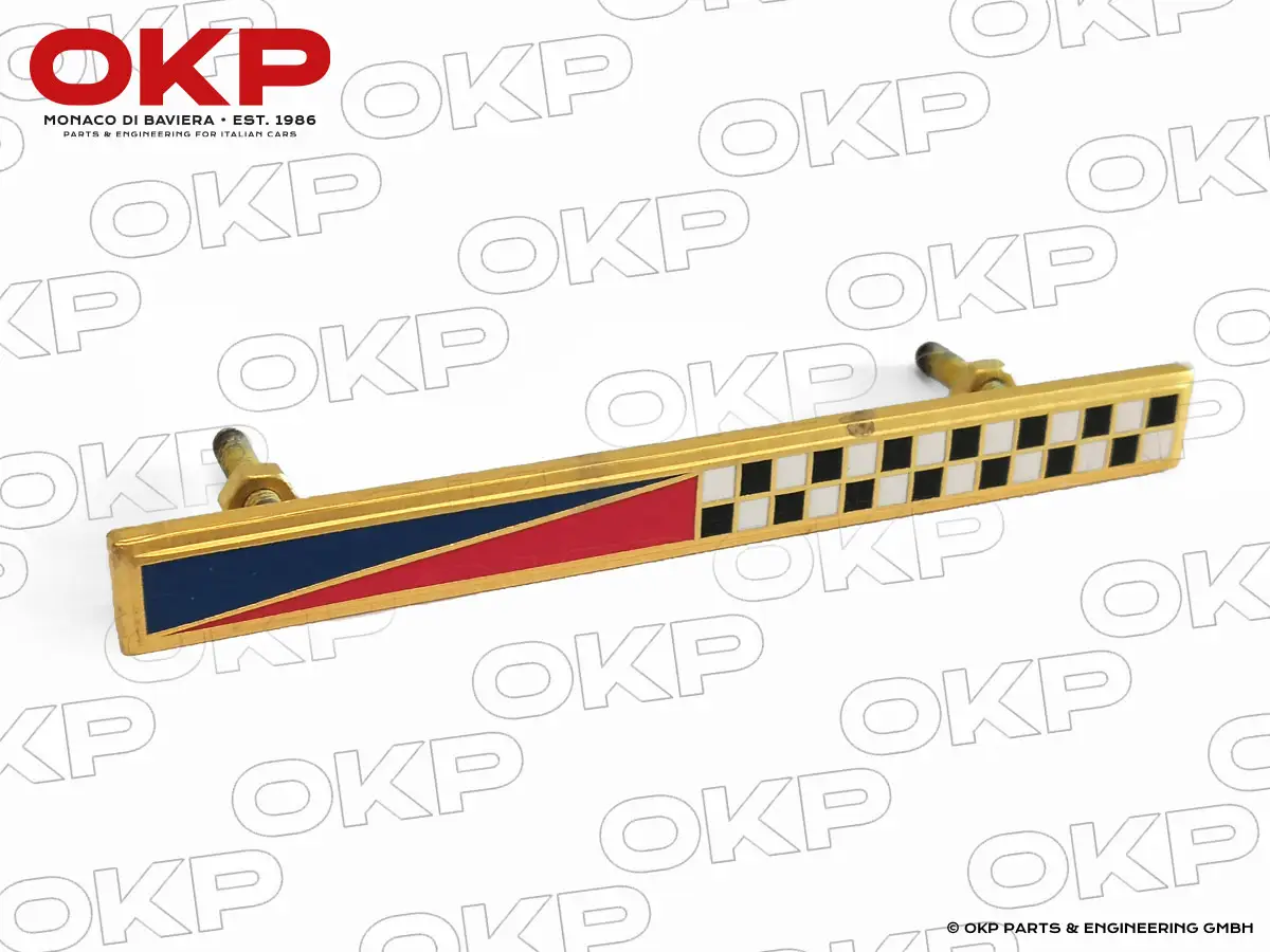 Emblem Vignale bar 90 x 9 mm enamel