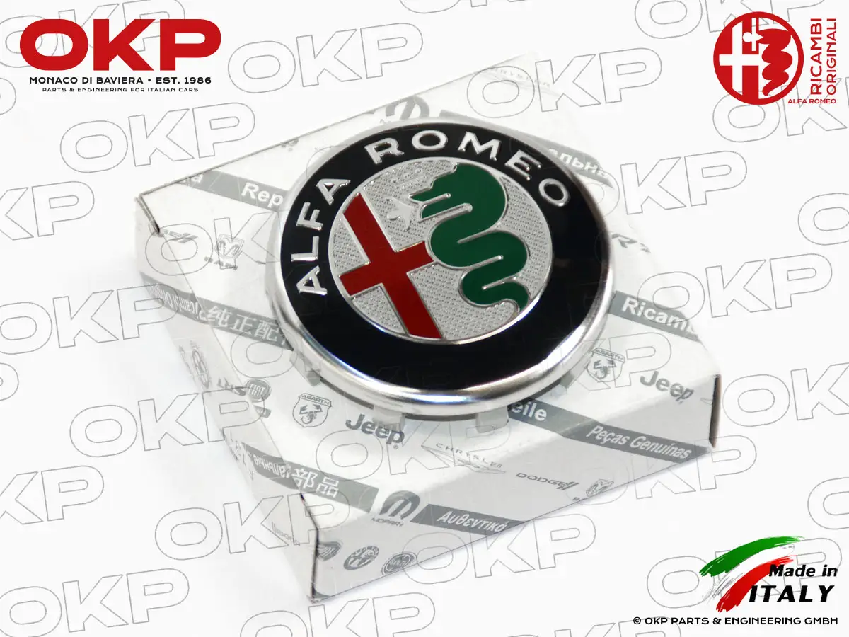Felgenemblem farbig Alfa Romeo 60MM
