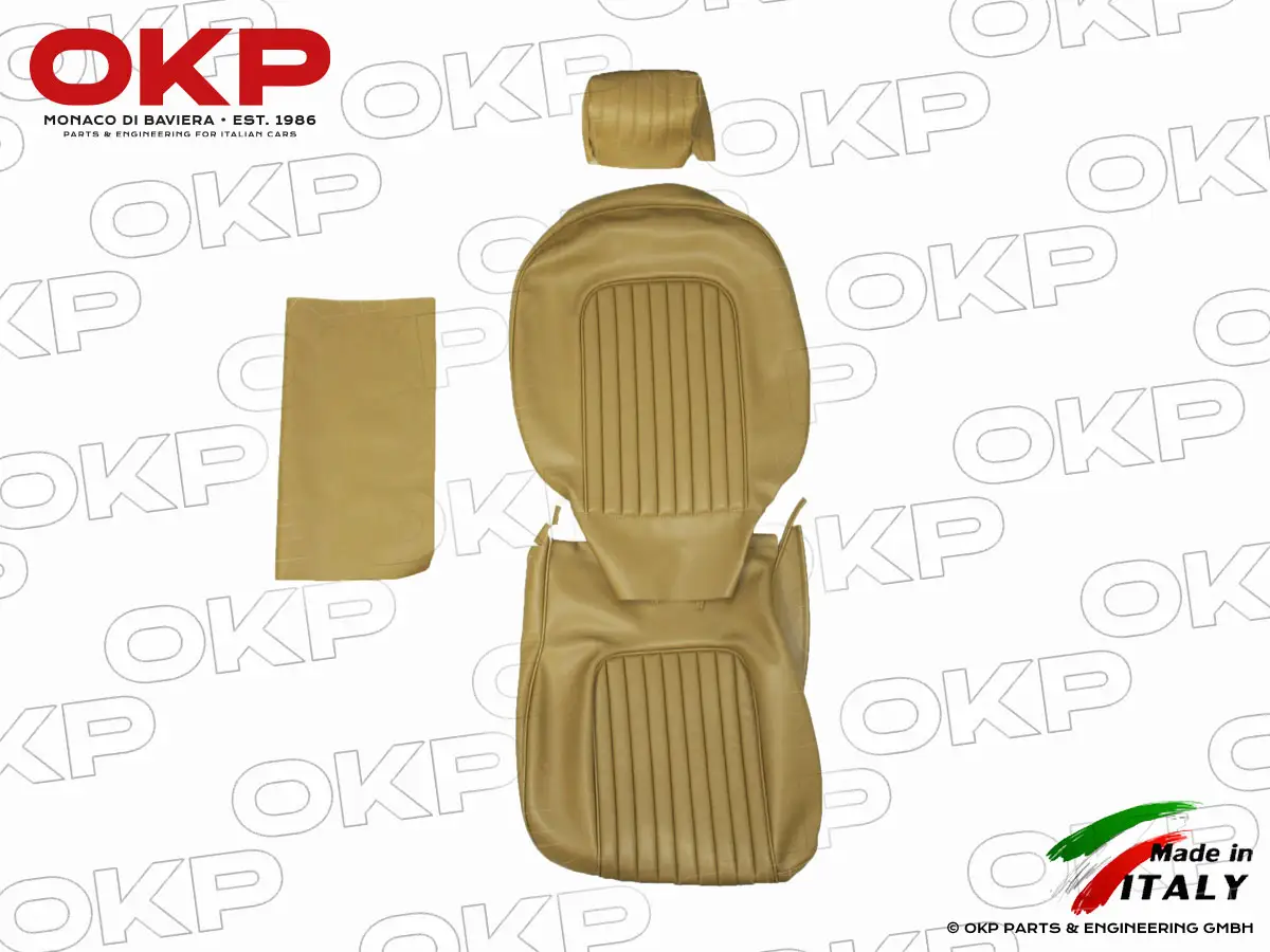 Sitzbezug Scay beige längsgestreift Spider 70 - 77