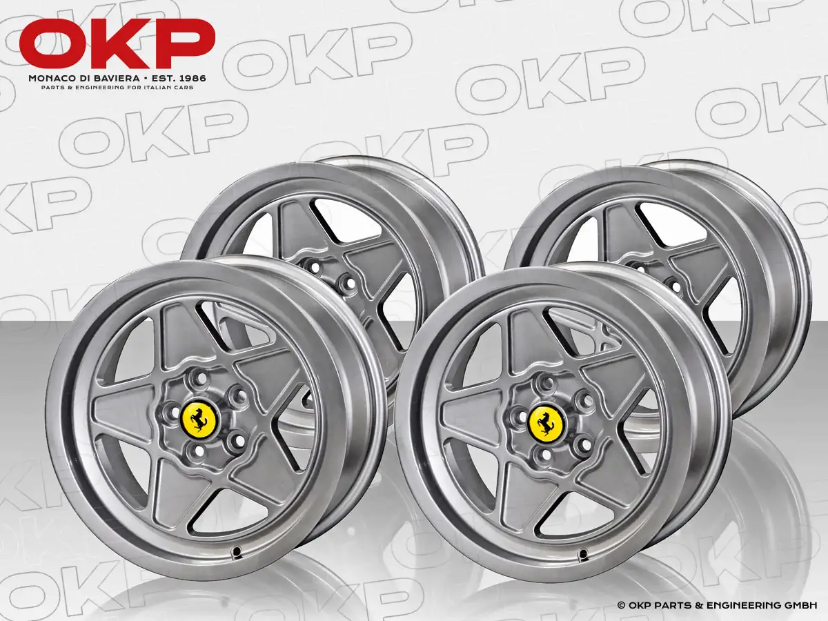 KIT Cerchii alluminio Ferrari 308  7 x 16 + 8 x 16