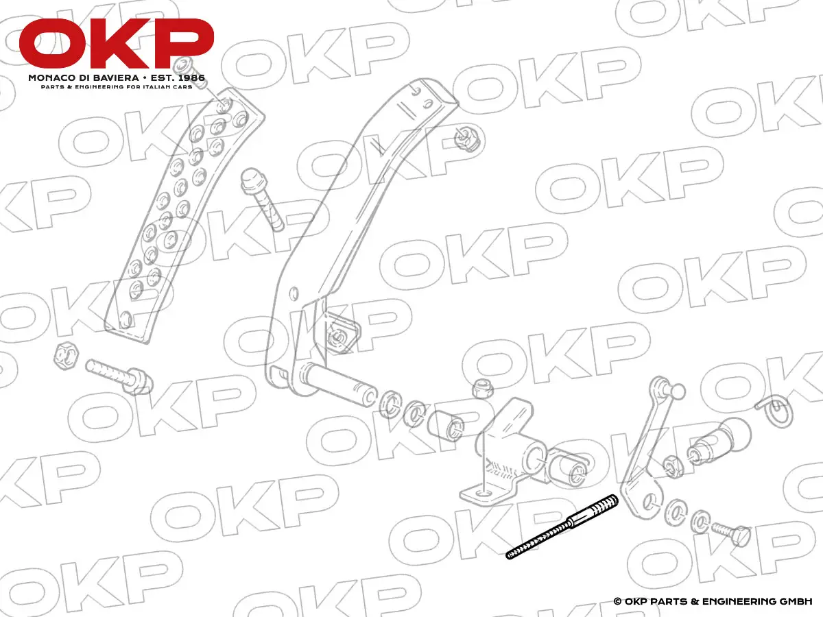 Throttle cable Ferrari 355 LHD 2.7 / 5.2 Motronic