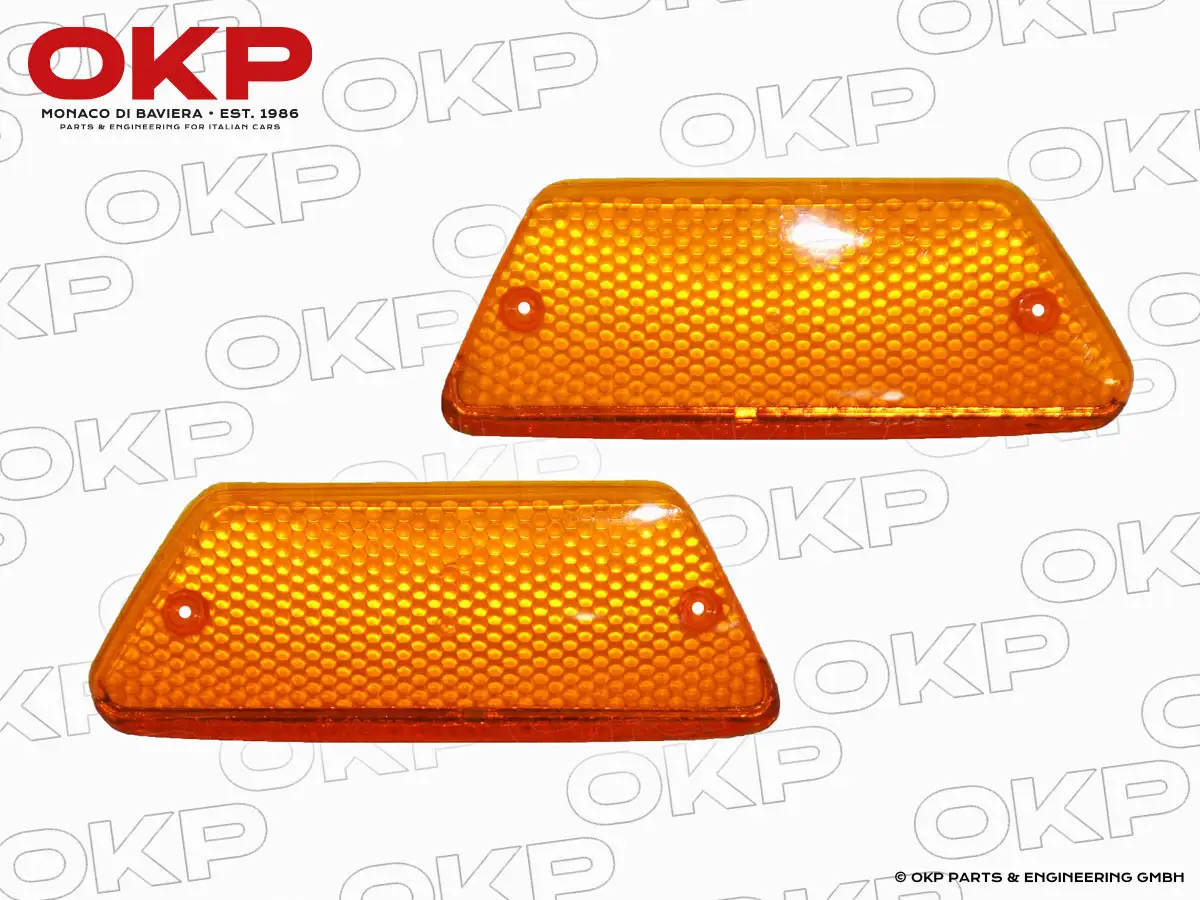 Set (2) Turn signal lenses orange 246 Dino