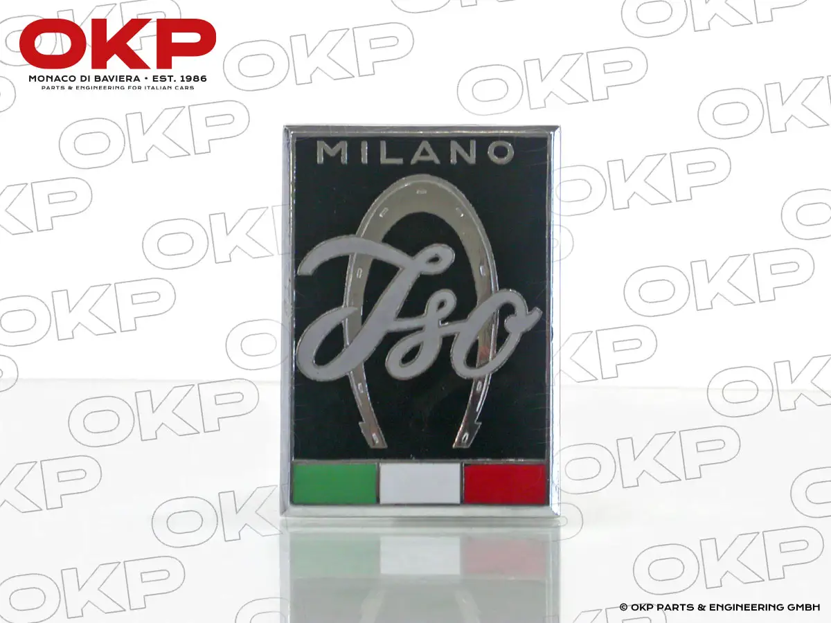 Emblem Iso Rivolta emailliert schwarz (Milano)