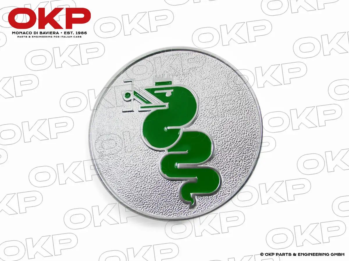 Stemma biscione verde rotondo Bertone GT sinistro