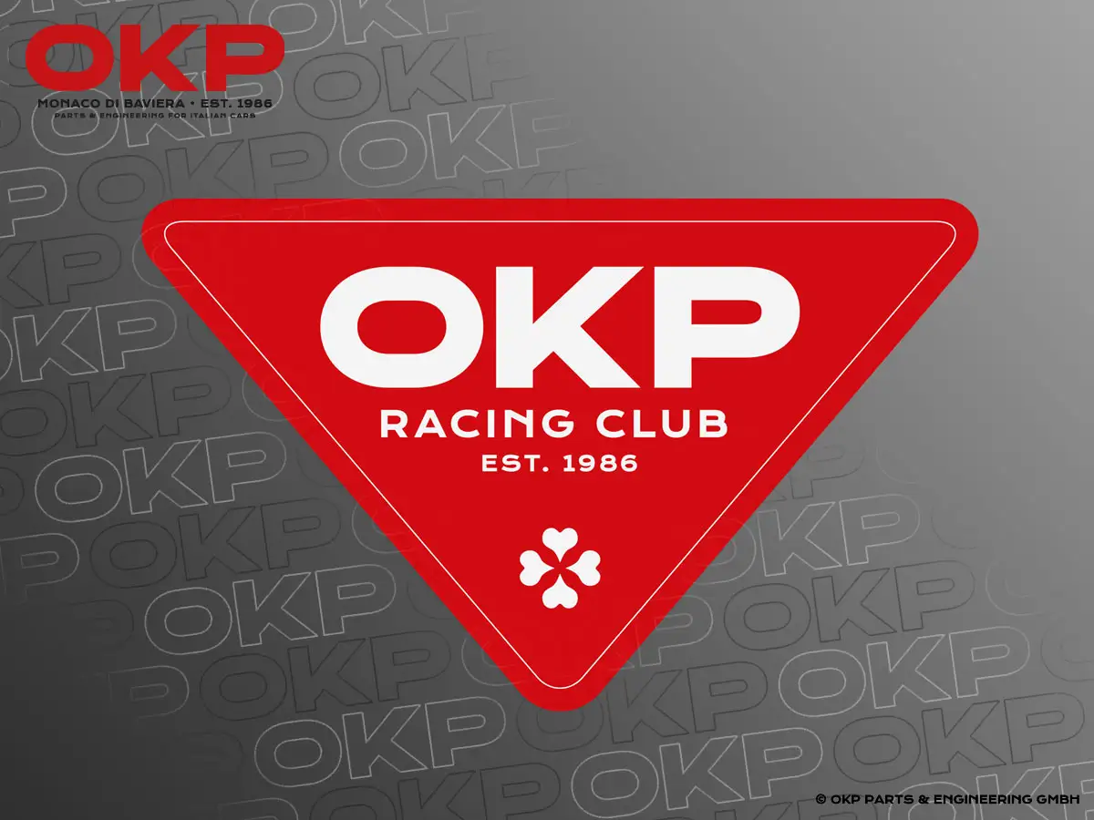 Aufkleber OKP RACING CLUB 200 x 115mm ROT